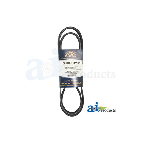A & I Products Micro-Rib V-Belt (56.5"5 Rib) DBL SIDED 0" x0" x0" A-565DK5